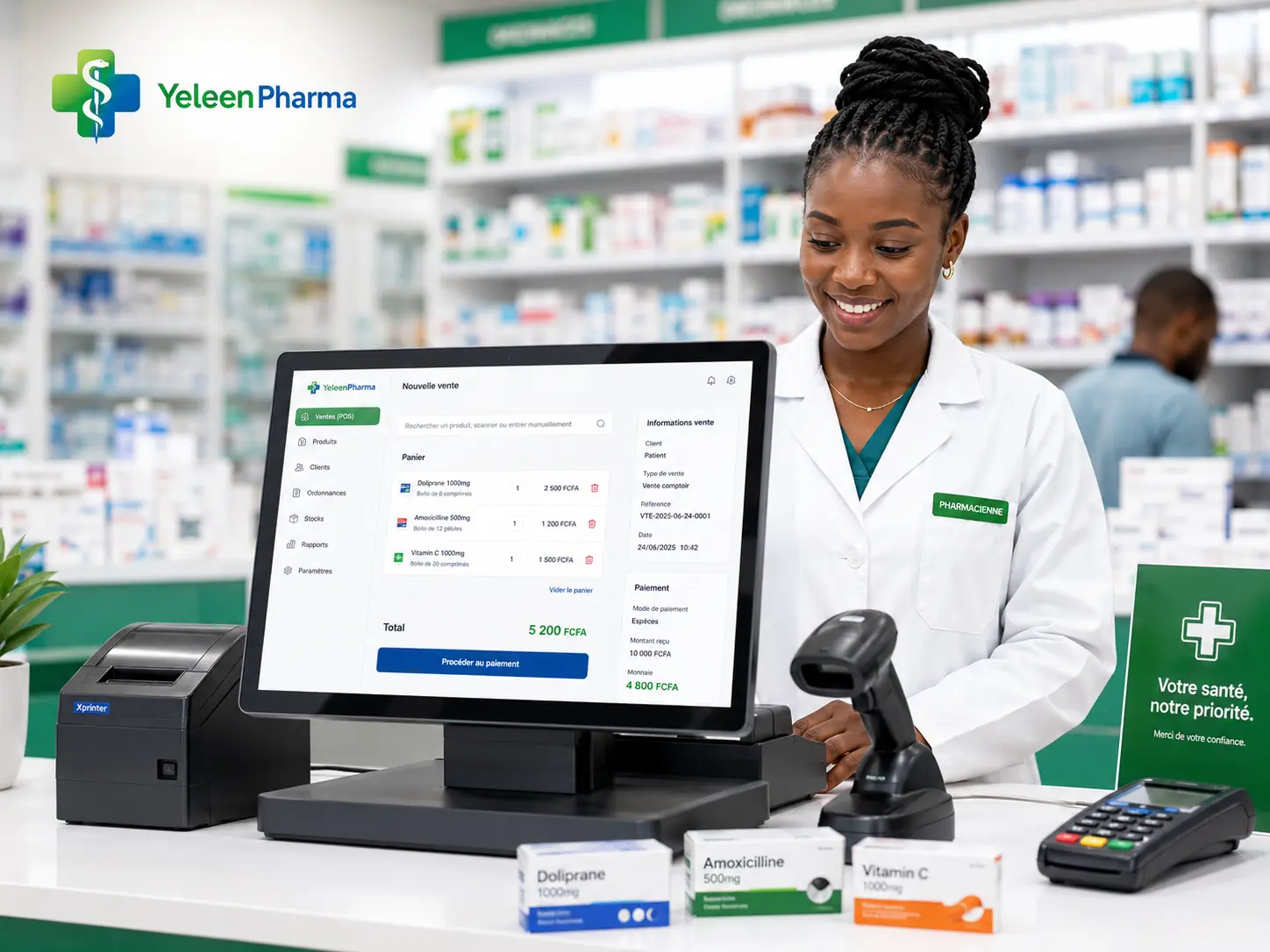 Comptoir POS YeleenPharma